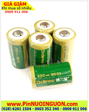 Delipow ICR2 _Pin sạc CR14250, Pin sạc lithium 3.0v Delipow ICR2 800mAh _Pin sạc 14250 chính hãng